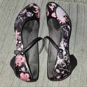 Camper Twins Floral Mary Janes